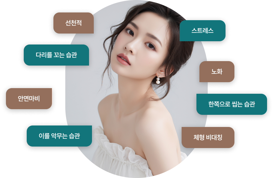 안면비대칭의 원인